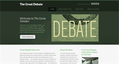 Desktop Screenshot of greatdebate.net