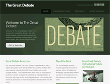 Tablet Screenshot of greatdebate.net